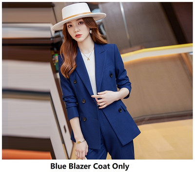 2022. őszi, téli formális női öltönyök nadrággal és kabátokkal Kabát Professzionális női nadrágkosztüm nadrág szett blézer