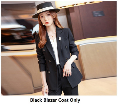 2022. őszi, téli formális női öltönyök nadrággal és kabátokkal Kabát Professzionális női nadrágkosztüm nadrág szett blézer