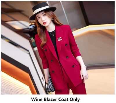 2022. őszi, téli formális női öltönyök nadrággal és kabátokkal Kabát Professzionális női nadrágkosztüm nadrág szett blézer