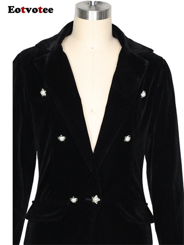 Eotvotee 2 részes női szett 2023 tavaszi nyár új masszív hosszú ujjú alkalmi öltönyök magas derekú vékony, széles lábú nadrág szett