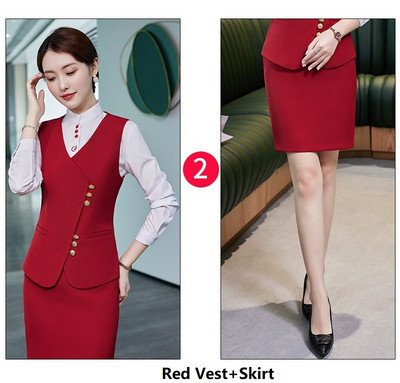 Női üzleti öltönyök nadrággal és dzsekik Kabát 2022 Ősz Tél Professzionális irodai munkaruha Nadrágruhák Blézerek Nadrág szett