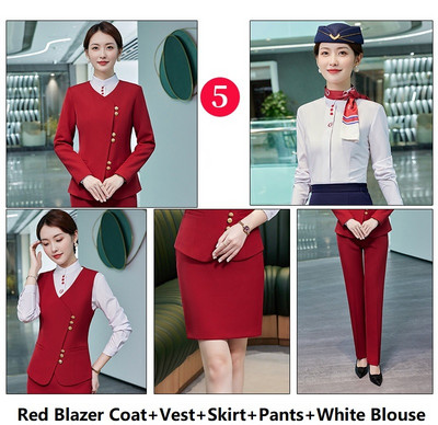 Női üzleti öltönyök nadrággal és dzsekik Kabát 2022 Ősz Tél Professzionális irodai munkaruha Nadrágruhák Blézerek Nadrág szett