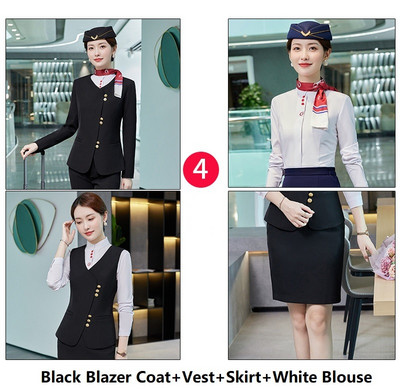 Női üzleti öltönyök nadrággal és dzsekik Kabát 2022 Ősz Tél Professzionális irodai munkaruha Nadrágruhák Blézerek Nadrág szett