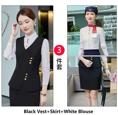 Női üzleti öltönyök nadrággal és dzsekik Kabát 2022 Ősz Tél Professzionális irodai munkaruha Nadrágruhák Blézerek Nadrág szett