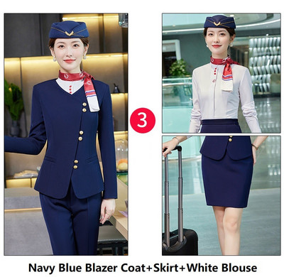 Női üzleti öltönyök nadrággal és dzsekik Kabát 2022 Ősz Tél Professzionális irodai munkaruha Nadrágruhák Blézerek Nadrág szett