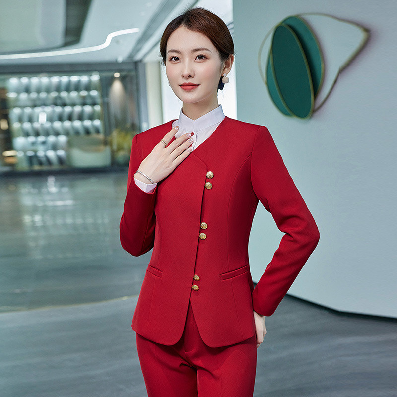 Női üzleti öltönyök nadrággal és dzsekik Kabát 2022 Ősz Tél Professzionális irodai munkaruha Nadrágruhák Blézerek Nadrág szett