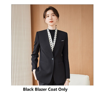 Női üzleti öltönyök nadrággal és kabátokkal Kabát őszi tél OL Stílusok Professzionális munkaruha Nadrágruhák Blézerek Nadrágkészlet