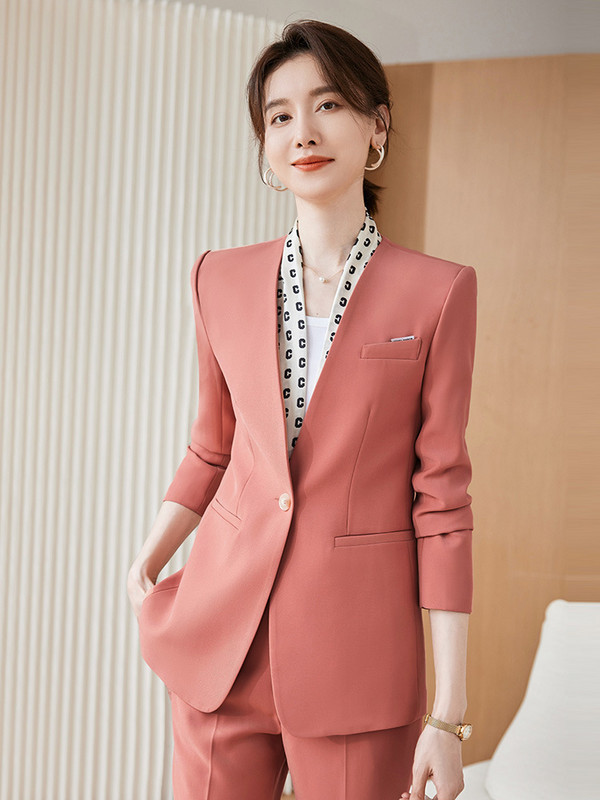 Női üzleti öltönyök nadrággal és kabátokkal Kabát őszi tél OL Stílusok Professzionális munkaruha Nadrágruhák Blézerek Nadrágkészlet