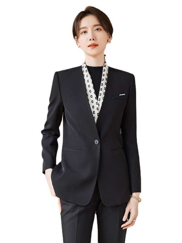 Női üzleti öltönyök nadrággal és kabátokkal Kabát őszi tél OL Stílusok Professzionális munkaruha Nadrágruhák Blézerek Nadrágkészlet