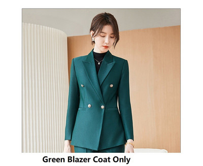 Kiváló minőségű szövetből készült női üzleti öltönyök nadrággal és kabáttal Kabát Professzionális nadrágkosztümök Blézer nadrág szett hölgyeknek