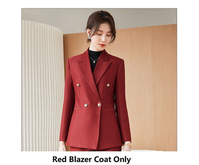 Kiváló minőségű szövetből készült női üzleti öltönyök nadrággal és kabáttal Kabát Professzionális nadrágkosztümök Blézer nadrág szett hölgyeknek