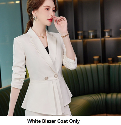 Kiváló minőségű szövet Oversize 5XL Őszi téli női üzleti öltönyök Professzionális irodai munkaruha Nadrágruhák Blézerek Nadrág szett