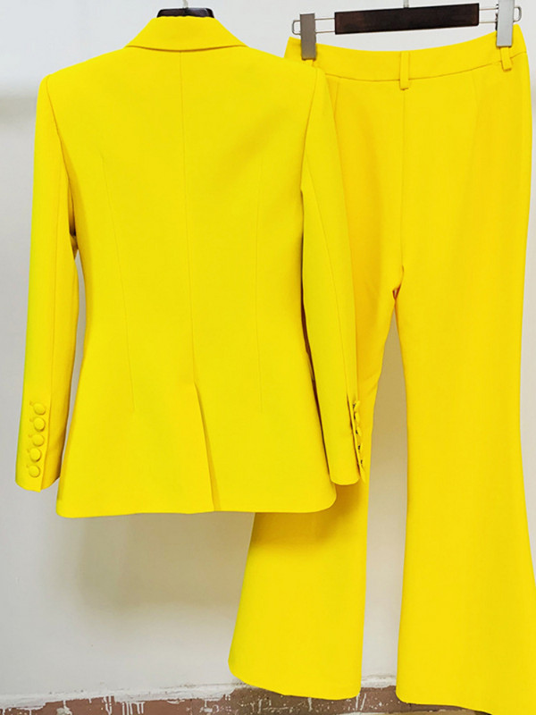 Őszi téli blézer szett női darabok darabok, hosszú ujjú blézerek és nadrágkosztümök, 2022-es irodai hölgyek elegáns hivatalos üzleti ruhák