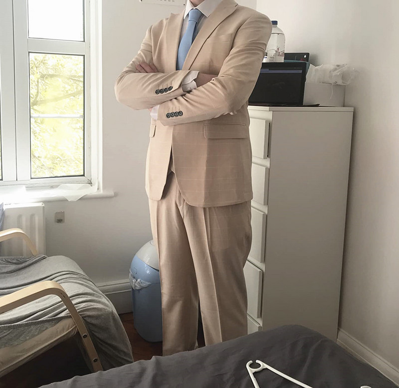 Férfi divat 3 részes férfi öltöny, légáteresztő báli szmoking esküvői vőlegényeknek (blézer+mellény+nadrág)