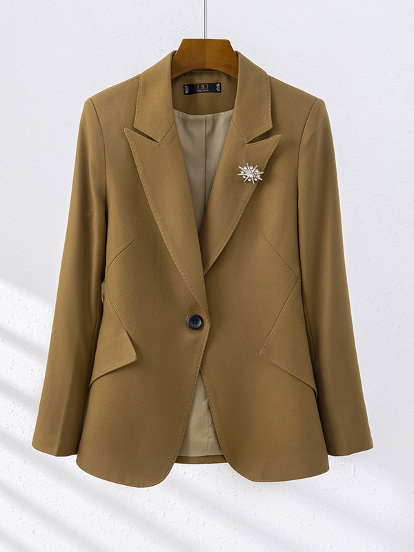 Őszi téli női nadrágkosztüm hivatalos irodai női munkaruha 2 részes szett piros fehér khaki női blézer és nadrág