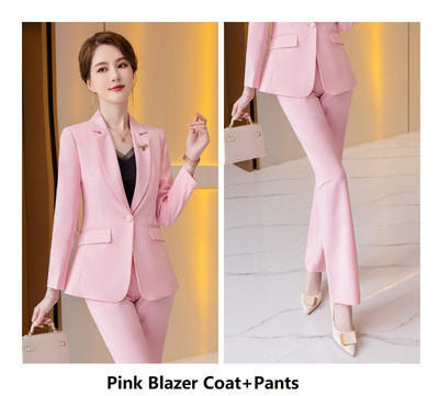 Oversie 5XL női üzleti öltönyök nadrággal és kabátokkal Kabát OL Stílusok Őszi téli nadrágkosztümök Professzionális blézerek nadrág szett