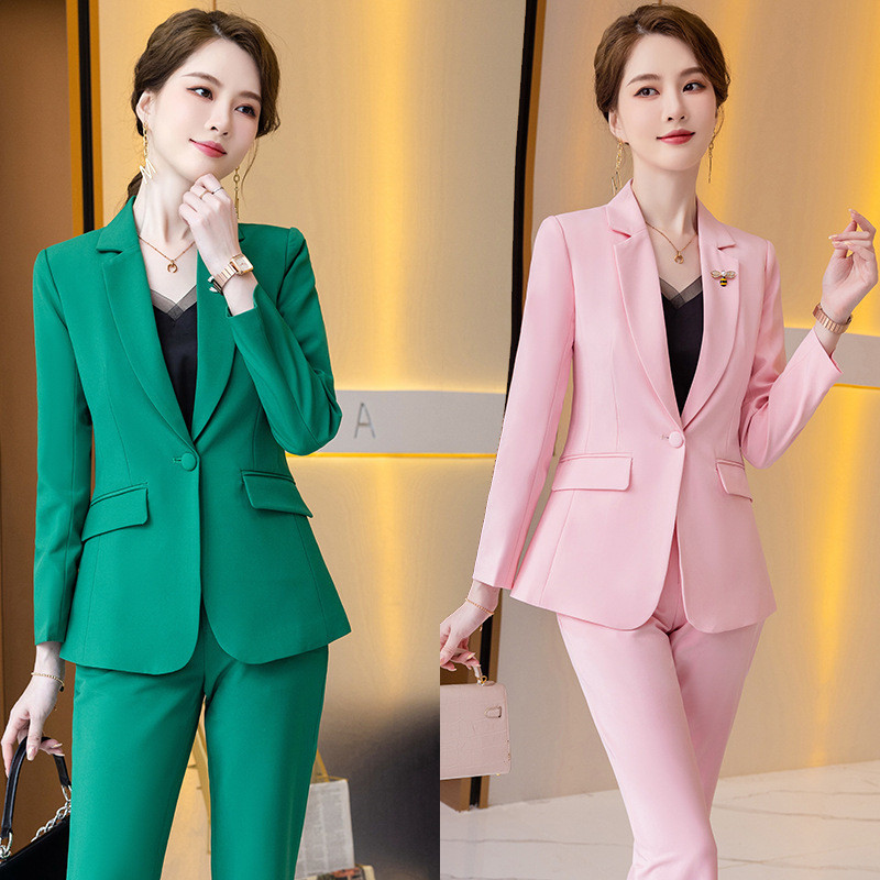 Oversie 5XL női üzleti öltönyök nadrággal és kabátokkal Kabát OL Stílusok Őszi téli nadrágkosztümök Professzionális blézerek nadrág szett