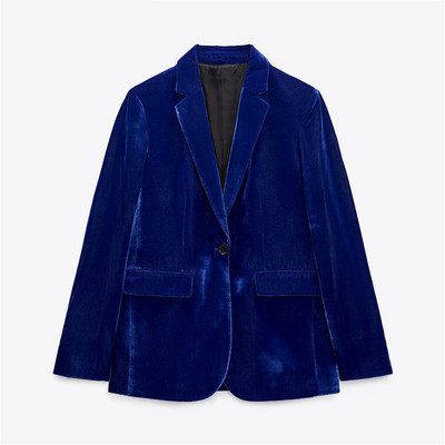 UNIZERA őszi-téli új női ruházat zseb bársony öltöny dzseki + magas derekú bő nadrág kétrészes szett 2731322