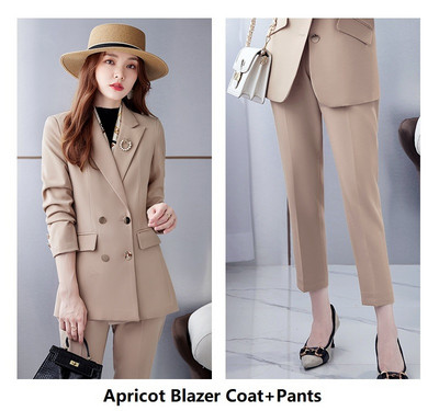 Oversize 5XL női üzleti öltönyök nadrággal és kabátokkal Kabát Kiváló minőségű szövet Professzionális blézer nadrágkosztüm nadrág szett