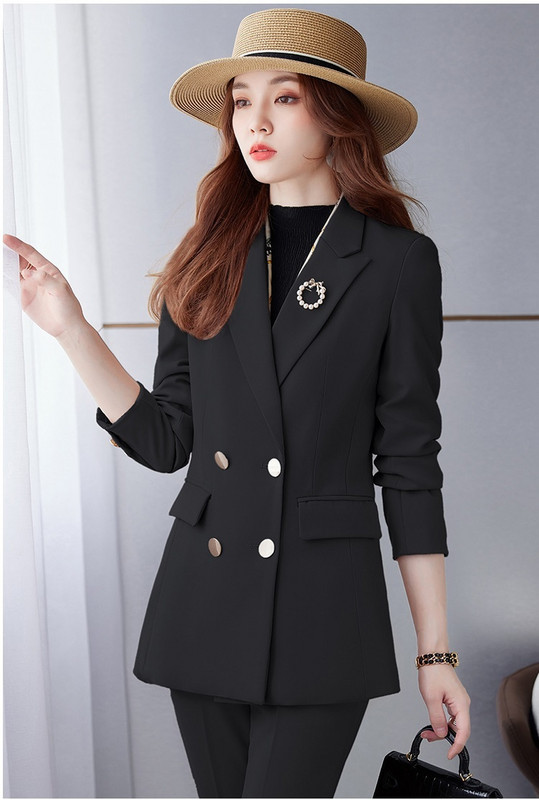 Oversize 5XL női üzleti öltönyök nadrággal és kabátokkal Kabát Kiváló minőségű szövet Professzionális blézer nadrágkosztüm nadrág szett