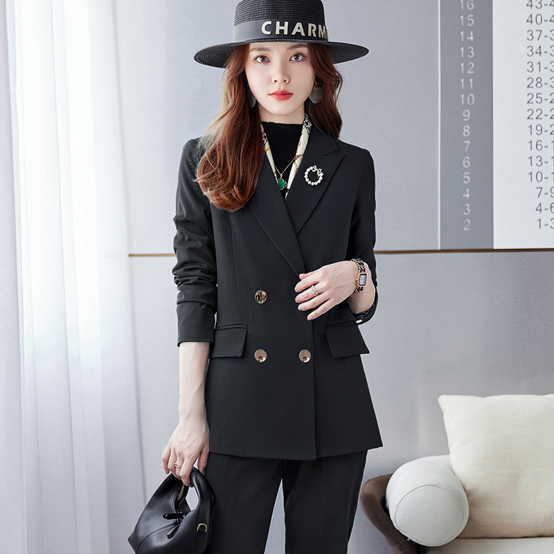 Oversize 5XL női üzleti öltönyök nadrággal és kabátokkal Kabát Kiváló minőségű szövet Professzionális blézer nadrágkosztüm nadrág szett