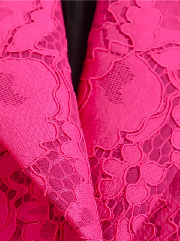 Luxus csipke blézer szett női elegáns üzleti út irodai női hosszú ujjú blúz és nadrág szett női ruha 2022 ősz