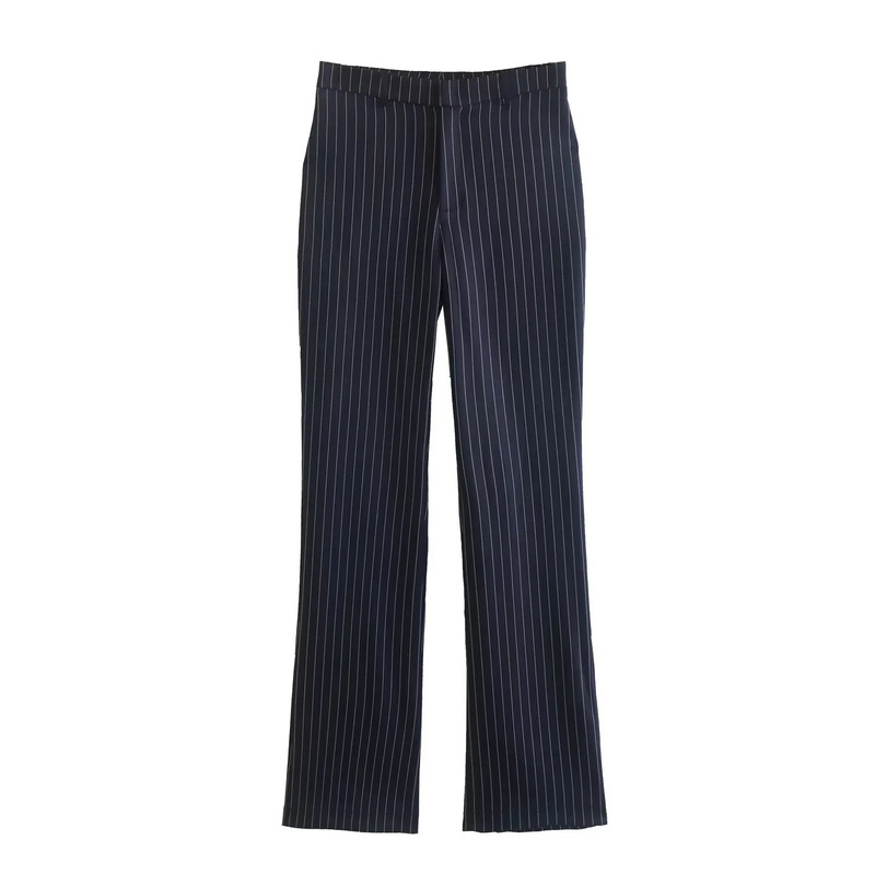 Női blézer dzseki irodai női blézer öltöny elegáns kétrészes készletek csíkos felsőruházat zatraf gombbal női kabát kabát trf