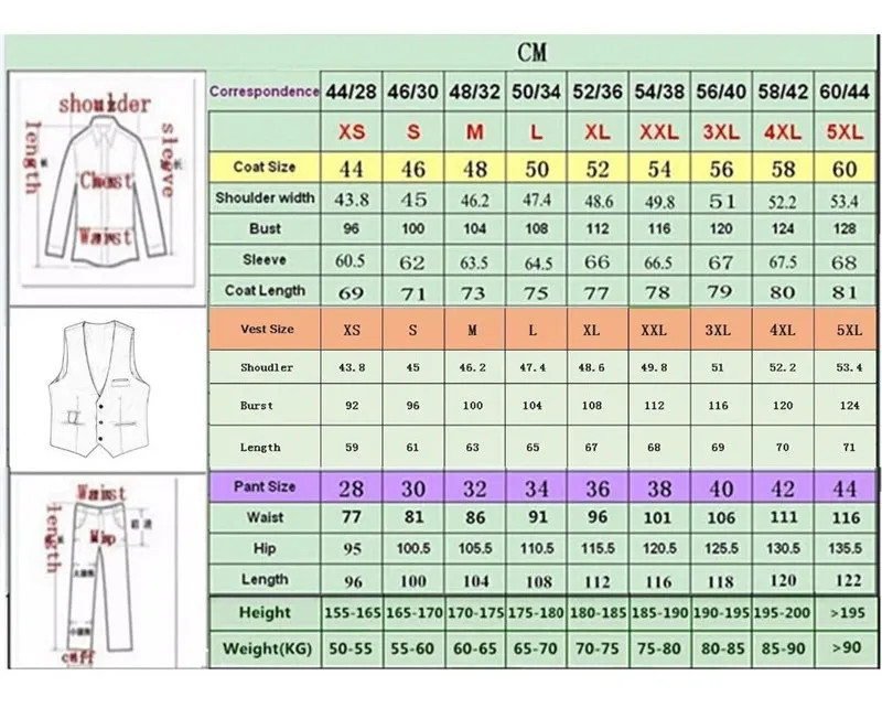 Fehér, hasított férfi öltönyök, 3 részes fekete kendős hajtókával, alkalmi vőlegényi szmokingok esküvői vőlegényi öltönyökhöz, 2021 (blézer+mellény+nadrág)