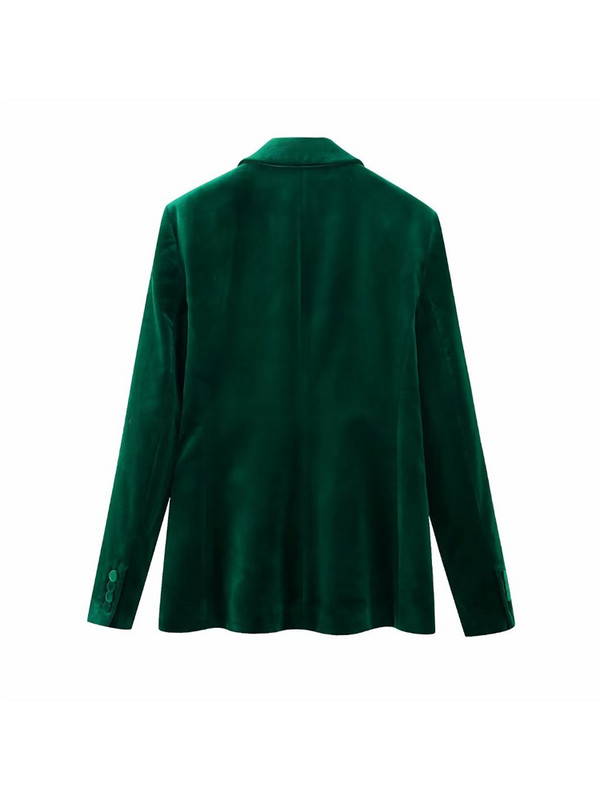 Kumsvag női őszi bársonyos nadrág öltönyök 2 darabos szettek 2022 alkalmi tömör blézerek kabátok és nadrágok női elegáns OL öltöny ruhák