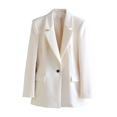 Gombos, karcsúsított alkalmi blézer, női 2022. őszi új divat, elegáns retro hajtóka, hosszú ujjú zsebek, egyszínű felső + nadrág