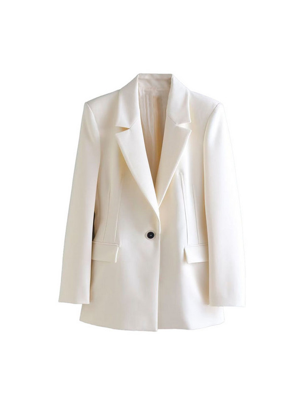 Gombos, karcsúsított alkalmi blézer, női 2022. őszi új divat, elegáns retro hajtóka, hosszú ujjú zsebek, egyszínű felső + nadrág