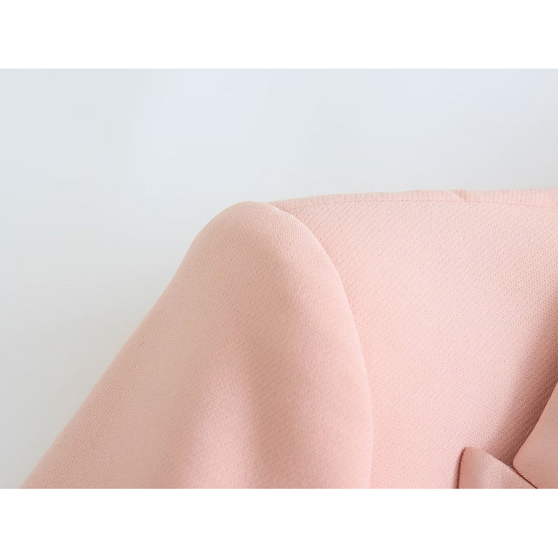 Női, 2022. ősz, új alkalmi divat, elegáns ruha, rövid blézer, retro hajtóka, hosszú ujjú, egyszínű y2k felső + bokanadrág Mujer