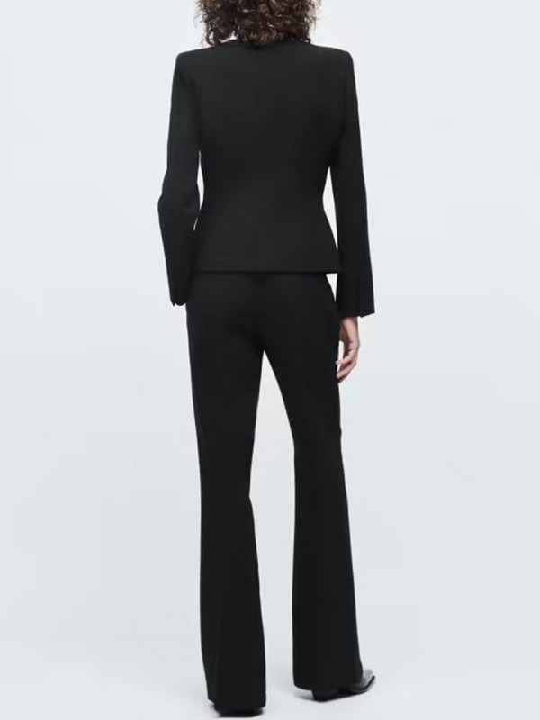 Kumsvag 2022 őszi női karcsú nadrágkosztüm 2 részes szett Alkalmi Solid blézerek Kabátok és nadrágok Női Elegáns OL Öltöny Ruházat