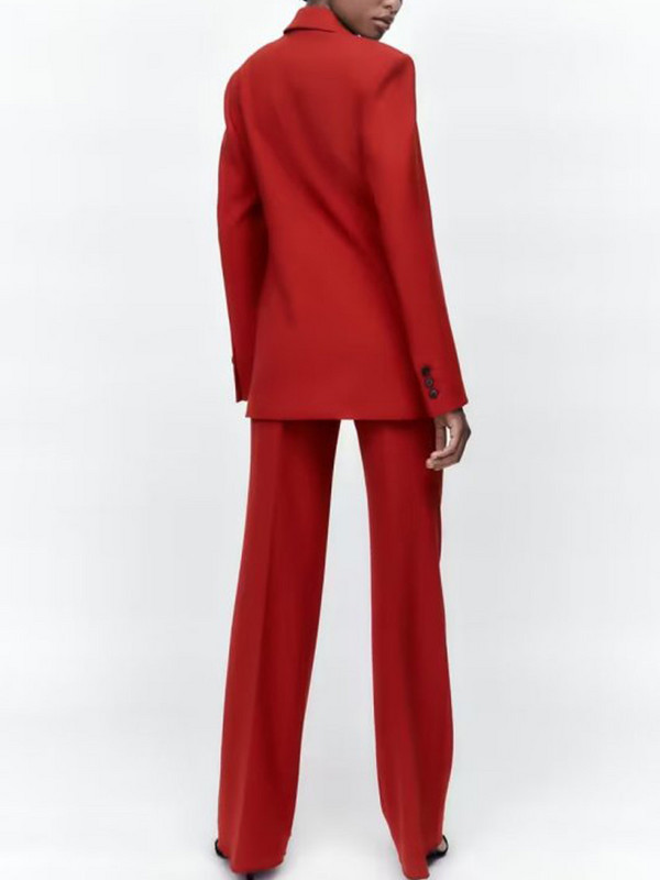 Kumsvag 2022 őszi női alkalmi nadrágkosztümök 2 részes készlet Solid Slim blézerek Kabátok és nadrágok Női Elegáns OL Öltöny Ruházat