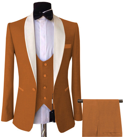 Férfi 3 részes öltönyök, karcsú, üzleti vőlegény, rózsaszín, lila kabát, szmoking, fehér blézer esküvői bál estére (blézer+mellény+nadrág)