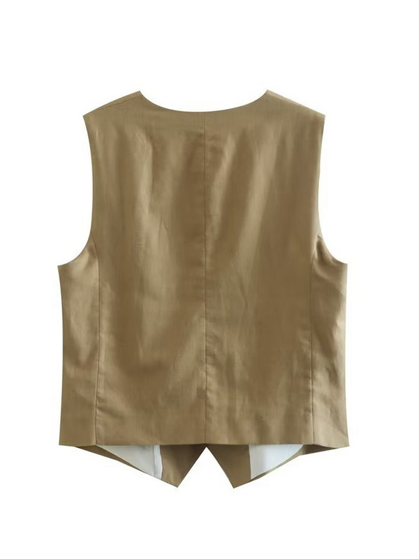 Kumsvag 2022 nyári női lenvászon 2 részes szett öltönyök alkalmi tömör mellények kabátok és rövidnadrágok női elegáns utcai öltöny ruházat