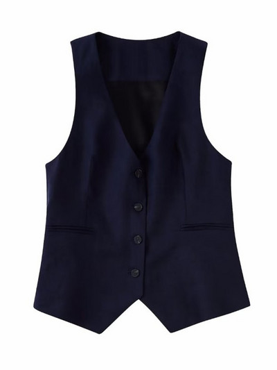 Kumsvag 2022 őszi női lenvászon 2 részes szett Öltönyök Alkalmi tömör mellények Kabátok és nadrágok Női Elegáns OL Öltöny Ruházat