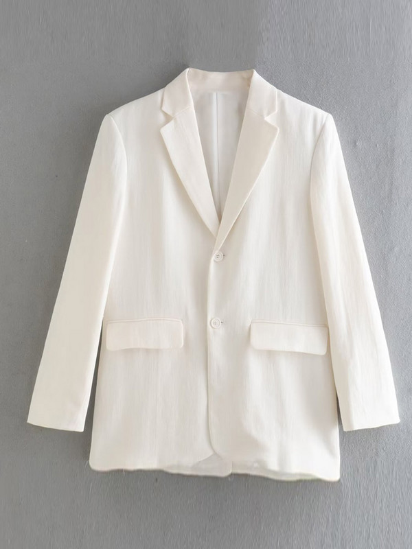 Kumsvag 2022 nyári női nadrág öltönyök 2 részes készletek Alkalmi vászon fehér blézerek kabátok és nadrágok Női elegáns OL öltönyök ruházat