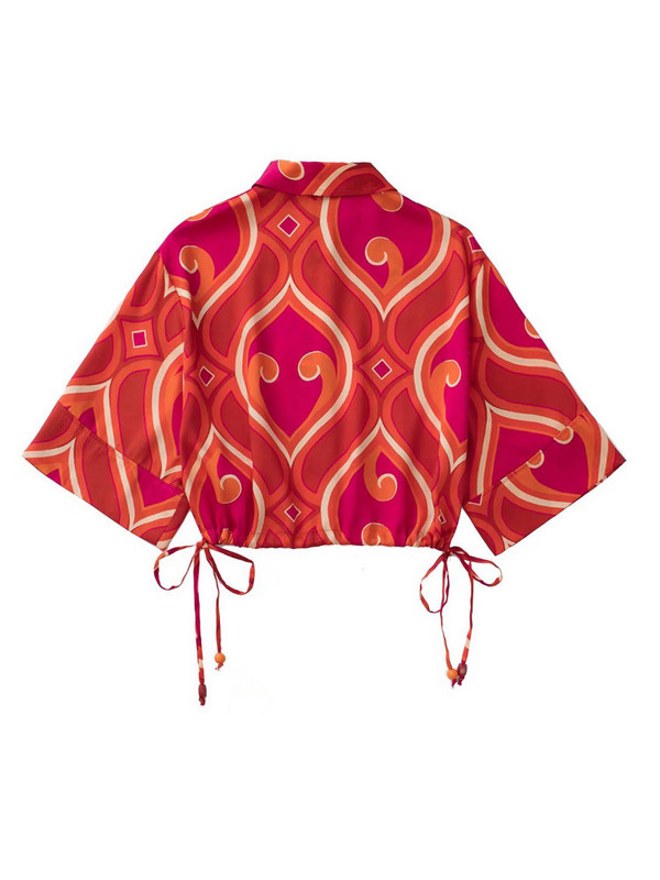 Kumsvag 2022 nyári női szettek öltönyök divatnyomtatás fél ujjú rövidnadrág ing felsők és rövidnadrág női alkalmi 2 részes készlet Ruházat