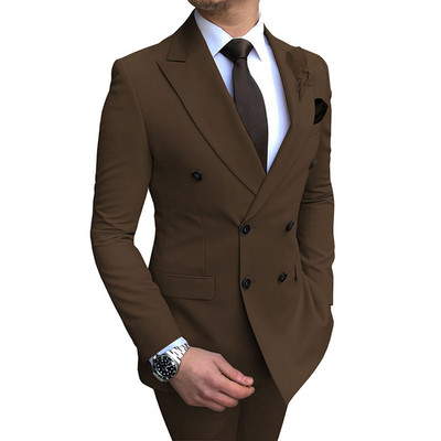Férfi öltönyök Army Green Formális üzleti esküvői öltönyök férfiaknak Legjobb férfi blézer vőlegény szmoking Slim Fit Costume Homme Mariage