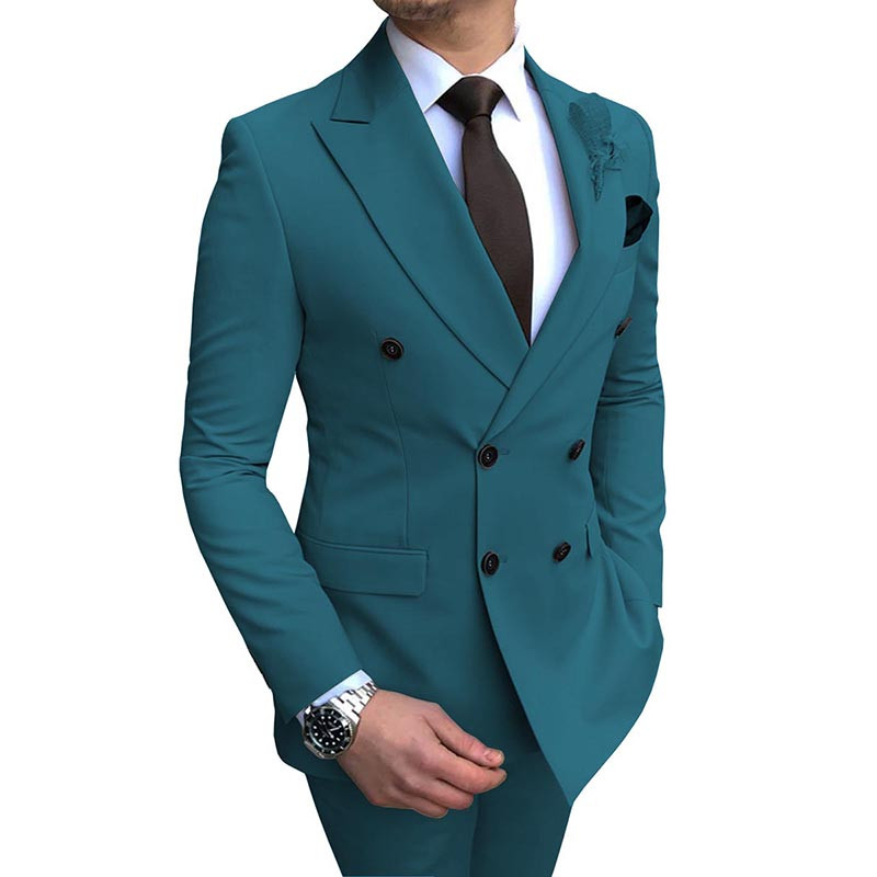 Férfi öltönyök Army Green Formális üzleti esküvői öltönyök férfiaknak Legjobb férfi blézer vőlegény szmoking Slim Fit Costume Homme Mariage