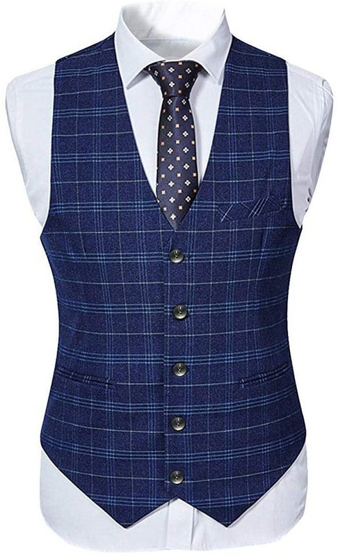 Férfi Vintage 3 részes férfi öltönyök, kockás, egysoros, vékony szabású szmokingok esküvői vőlegényeknek (kabát+mellény+nadrág)
