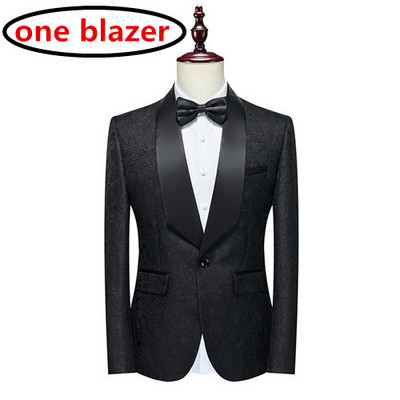 2022 új üzleti jacquard öltöny 2 részes nagy méretű 6XL-S úriember esküvői bankett báli báli ruha férfi blézer dzseki és nadrág