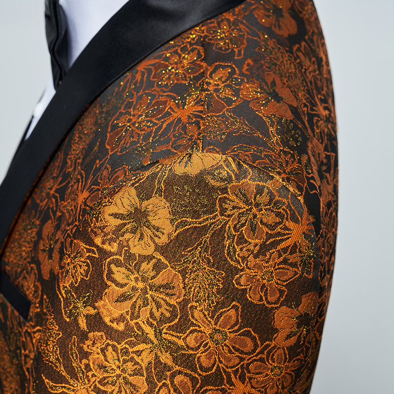 2022 új üzleti jacquard öltöny 2 részes nagy méretű 6XL-S úriember esküvői bankett báli báli ruha férfi blézer dzseki és nadrág