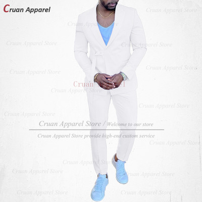 20 színű divatos égkék férfi öltöny szett karcsú, esküvői vőlegény vőlegény szmoking testre szabott énekesparti arany kabát nadrág 2db