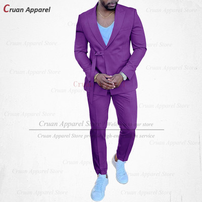 20 színű divatos égkék férfi öltöny szett karcsú, esküvői vőlegény vőlegény szmoking testre szabott énekesparti arany kabát nadrág 2db