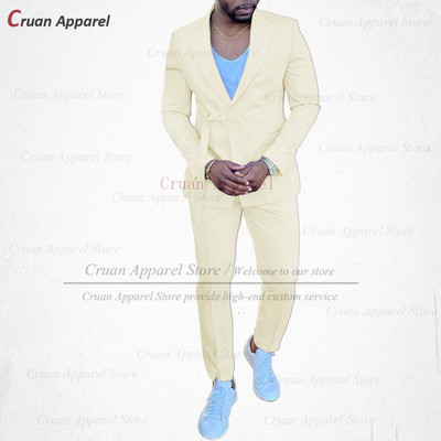 20 színű divatos égkék férfi öltöny szett karcsú, esküvői vőlegény vőlegény szmoking testre szabott énekesparti arany kabát nadrág 2db