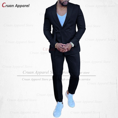 20 színű divatos égkék férfi öltöny szett karcsú, esküvői vőlegény vőlegény szmoking testre szabott énekesparti arany kabát nadrág 2db