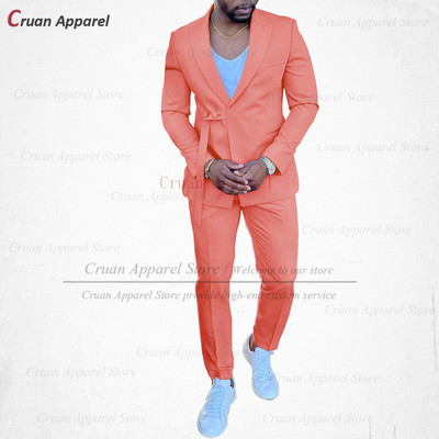 20 színű divatos égkék férfi öltöny szett karcsú, esküvői vőlegény vőlegény szmoking testre szabott énekesparti arany kabát nadrág 2db