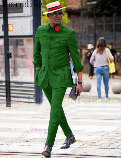 Thorndike új szolid esküvői öltönyök férfiaknak gombos vőlegény Férfi üzleti alkalmi öltöny 2 részes férfi ruha öltöny Gentleman Party Tuxed